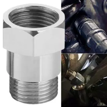 2 шт. проставка для датчика O2 с резьбой, универсальная M18 X 1,5, свет двигателя автомобиля, кислород