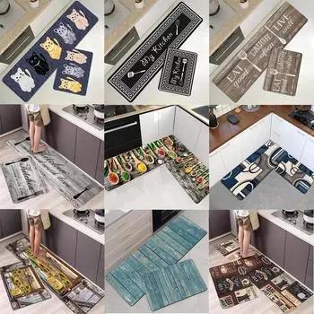 2 шт. Простой стиль доски нескользящий домашний декоративный напольный коврик используется в гостиной прихожей ванной кухне коврики 40X60CM и 40X120CM 2PCS Set