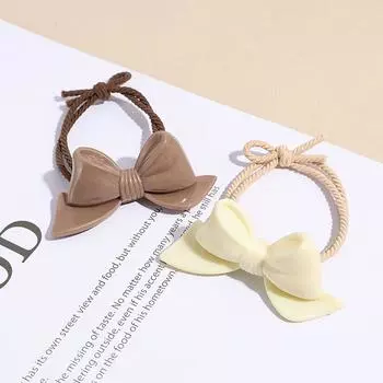 2 шт. Простые цветочные резинки для волос с элегантной повязкой на голову, новый дизайн, эластичная лента для завязывания хвостика, высокоэластичные и прочные резинки для волос