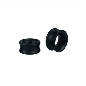 2 шт. простые модные черные полые деревянные украшения для пирсинга ушных раковин из дерева 8MM