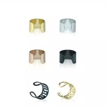 2 шт. Простые модные серьги из нержавеющей стали для пирсинга, серьги-клипсы, ювелирные изделия