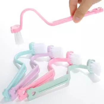 2 шт., простые в использовании, сильные моющие средства, без заусенцев, щетка для унитаза, боковой мертвый угол, принадлежности для уборки дома зелёный