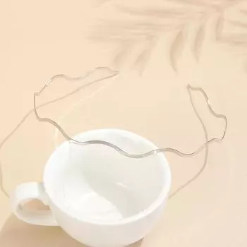 2 шт. Простые золотые металлические повязки на голову с волнистым узором, Элегантные волнообразные повязки на голову, Модные женские короны, Ободки для волос, Аксессуары для укладки волос