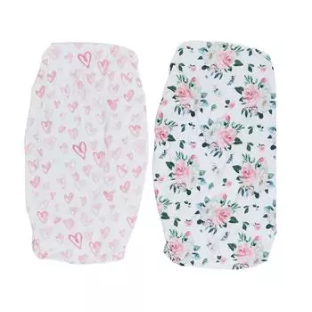 2 шт. простыня для люльки из полиэстера и хлопка, дышащая эластичная простыня для люльки, матрас, простыни для прямоугольника