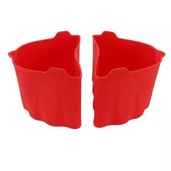2 шт. Противень для мультиварки 6?7QT Силиконовый Разделитель для Кастрюли Медленноварка Подставка Для Дома L(for 6.5-9kg) красный