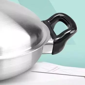2 шт., противоожоговая кастрюля с боковыми ручками, устойчивая к высоким температурам, с винтами, черная бакелитовая ручка, кастрюля с ушным давлением