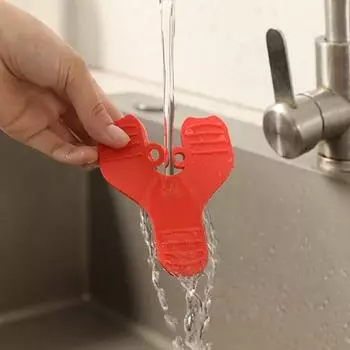 2 шт. противоожоговые силиконовые прихватки для духовки пищевые термостойкие перчатки для кухни нескользящие красный