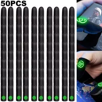 2 шт., противоскользящие светящиеся перчатки для игрового контроллера PUBG Mobile