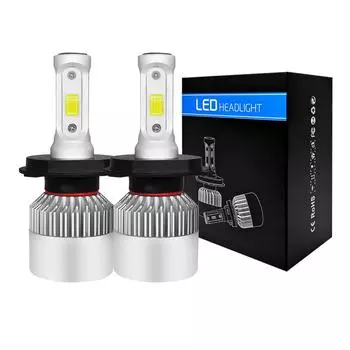 2 шт., противотуманная фара, лампа H7 H1 H3, автомобильная фара, лампа 9000LM 72 Вт 6500K H27 880 9006 H13 H7