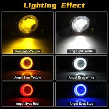 2 шт. противотуманные фары «ангельские глазки» для Toyota Highlander Kluger Avalon Prius C-HR CHR Estima 4Runner автомобильные светодиодные Len DRL дневные ходовые огни 2 Pcs