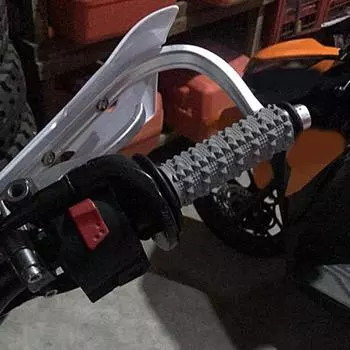 2 шт. противоударный чехол на руль мотоцикла, Нескользящий универсальный амортизирующий руль, резиновая защита для мотоцикла чёрный