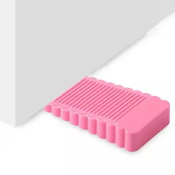 2 шт., противоударный дверной буфер, текстурированная дизайнерская поверхность, обустройство дома, безопасный бытовой дверной стопор белый