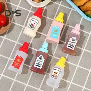 2 шт. прозрачная бутылка для заправки для салата, анти-протечка, полезная мини-дозатор для столовой и кухни, бутылка для заправки для салата