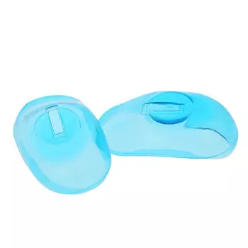 2 шт. прозрачные аксессуары для окраски волос, силиконовые чехлы для ушей, краска для волос, щит, защита салона, синий синий