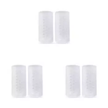 - 2 шт. Прозрачные силиконовые накладки на пальцы ног, дышащие рукава для пальцев ног (S)