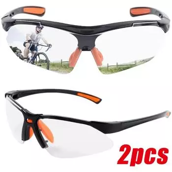 2 шт., прозрачные защитные очки для глаз, защита от песка, ветрозащитные защитные очки для верховой езды, вентилируемые очки, рабочие лабораторные защитные очки, очки