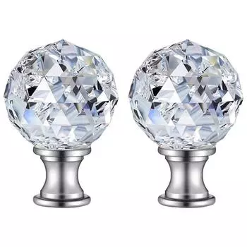 2 шт., прозрачный хрустальный шар, верхняя крышка лампы, ручка с алмазным абажуром