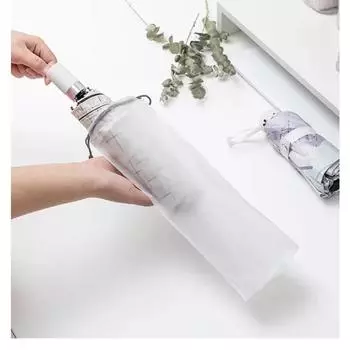 2 шт. Прозрачный пластиковый пакет для хранения зонтика, многоразовый портативный чехол для хранения зонтика со шнурком для дорожной сумки-органайзера