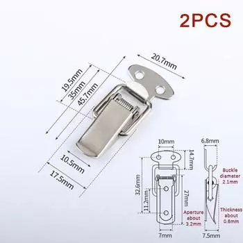 2 шт., пряжка с уткой, винтажный мини-замок, нагрудная коробка, подарочный чемодан, пряжки, защелка, защелка, зажим