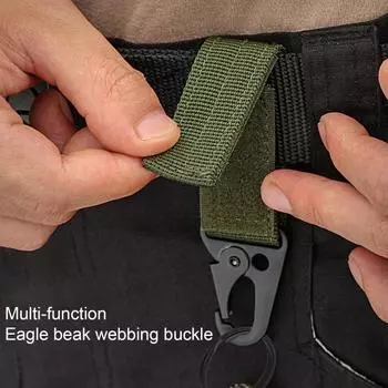 2 шт. пряжки для рюкзака, прецизионное выравнивание предметов для хранения, прочные несущие треугольные крючки с защелкой армия зеленый