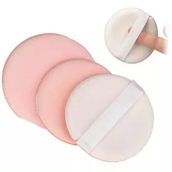 2 шт. Пуховка для рассыпчатой пудры, мягкая губка для макияжа лица, контуринга глаз, теней, косметическая моющаяся мини-пуховка, инструмент для макияжа основы