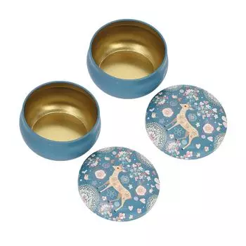 2 шт пустые банки для свечей глянцевые удобные элегантные стильные милые яркие узоры животных портативный контейнер