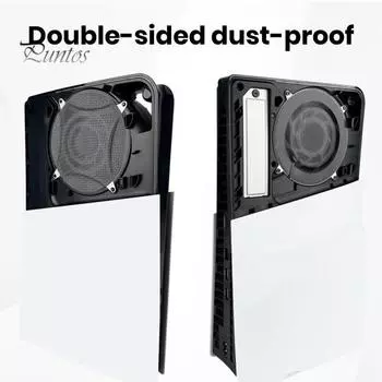 2 шт. пылезащитная сетка для PS5, тонкий пылевой фильтр, прецизионная апертура, самоклеящаяся, отличная липкость, противоскользящий, моющийся, охлаждающий вентилятор, пылезащитная сетка, пыленепроницаемая чёрный