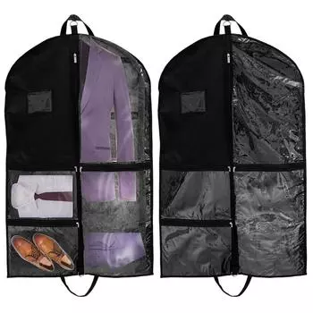 2 шт. пылезащитные чехлы для одежды водонепроницаемый костюм пальто подвесная сумка для хранения ткань Оксфорд органайзер для шкафа защитные чехлы для одежды