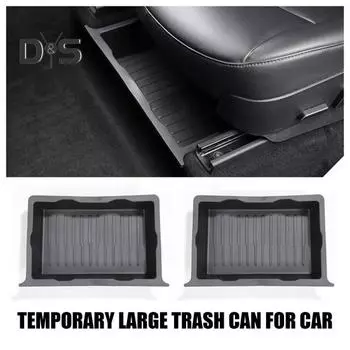 2 шт. ящик для хранения под сиденьем для Tesla Model Y, скрытый органайзер спереди и сзади 2020-2024 гг., экономящий место ящик для хранения аксессуаров для салона автомобиля чёрный