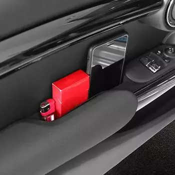 2 шт. ящик для хранения в дверях автомобиля MINI для Cooper F56, ящик для хранения в подлокотнике двери автомобиля, органайзер, держатель Tirm CHINA