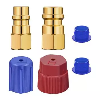 2 шт. R12 - R134A заправочный клапан кондиционера воздуха адаптер порта модернизации адаптер зарядного порта быстроразъемное соединение