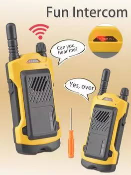2 шт. рации, мини-модель домофона дальнего действия на открытом воздухе для пеших прогулок, кемпинга для детей от 3 лет, детские игрушки