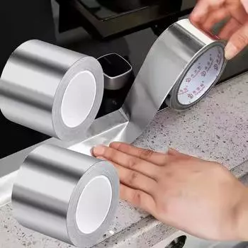 2 шт. Раковина Водонепроницаемая наклейка Столешница Антиплесневая лента Теплоизоляция Алюминиевая фольга Аксессуары для кухни и ванной комнаты 3CMx5M