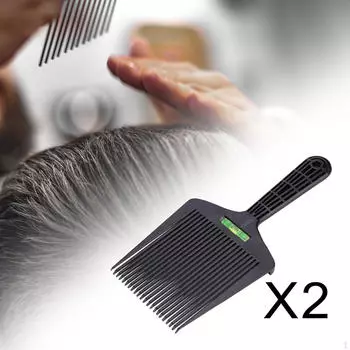 2 шт., расческа с плоской вершиной, парикмахерская, стрижка, уход за волосами, Flattopper для