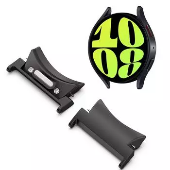 2 шт., разъем для ремешка для часов 6/6, 5/5, 22/20 мм, сменный адаптер для ремешка из нержавеющей стали, аксессуар для умных часов 20 серебряный