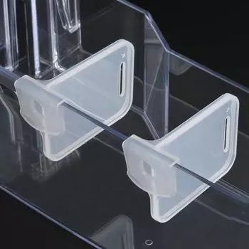 2 шт., разделительная доска для хранения в холодильнике, выдвижная пластиковая перегородка для хранения, органайзер для кухонной полки для бутылок и банок 5pcs