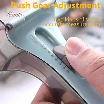 2 шт. Регулируемая мерная ложка, набор без батареек, простая в использовании и чистке, магнитный ремешок на спине, точные измерительные кухонные гаджеты для еды, кофе, муки 2pcs