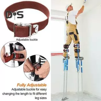 2 шт. регулируемые нейлоновые ремни для ног, запасные части для ходулей из гипсокартона, ремни для ходулей, комплект фиксирующих ремней для ног 2pcs
