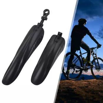 2 шт. Регулируемые велосипедные крылья Брызговик Простая установка Расширенные шины Брызговики Набор брызговиков For 16 to 24inch