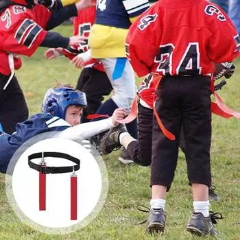 2 шт. регулируемый флаг, футбольные ремни, яркие цвета, мягкие, износостойкие, широко используемые, утолщенные лямки, поясные флаги, спортивные товары жёлтый