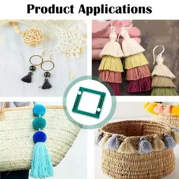 2 шт., регулируемый инструмент для вязания бахромы с квадратной бахромой для Y-образных поделок и художественных проектов, инструмент для вязания бахромы