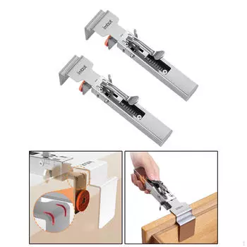 2 шт. Регулируемый зажим для фиксации ящика, зажим для установки рамы шкафа, премиум, бытовой with 2Big Clip Piece