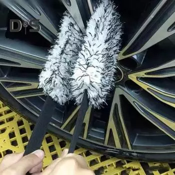 2 шт. ремень для чистки автомобильных колес износостойкий многоразовый легкий многофункциональный инструмент для чистки автомобиля чёрный