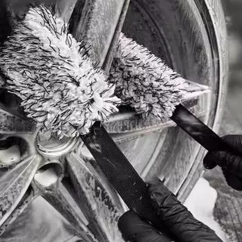 2 шт. Ремень для чистки колес автомобиля износостойкий многоразовый легкий многофункциональный автомобильный очиститель щетка синий