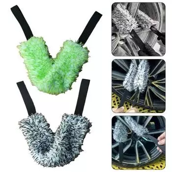 2 шт. ремень для чистки колес автомобиля износостойкий многоразовый легкий многофункциональный автомобильный очиститель синий