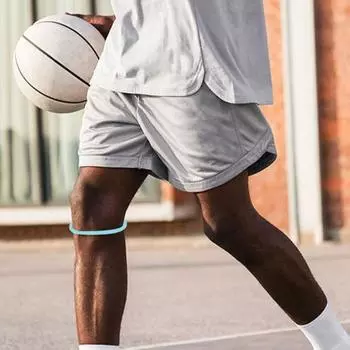 2 шт. ремень для поддержки надколенника нескользящий бандаж для колена для облегчения боли 2pcs чёрный