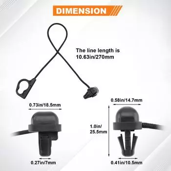 2 шт. ремень для задней полки для Vauxhall Opel CORSA D 07-15 CORSA E 14-19 13367836 багажник автомобиля ремень для полки багажника внешний Pa