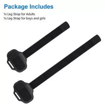 2 шт. ремень на ногу для Switch Sports Play Soccer, для Joycons Switch Oled Model Controller, игровые аксессуары, регулируемый эластичный ремешок чёрный