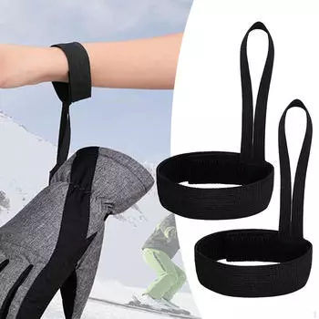 2 шт. ремешок для запястья для лыжных перчаток, спортивные ремни для наручников с защитой от потери для альпинизма