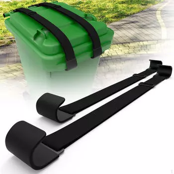 2 шт. ремни для фиксации мусорного бака, эластичный шнур, двойной коготь, крышка мусорного бака, предотвращающая появление кошек и енотов